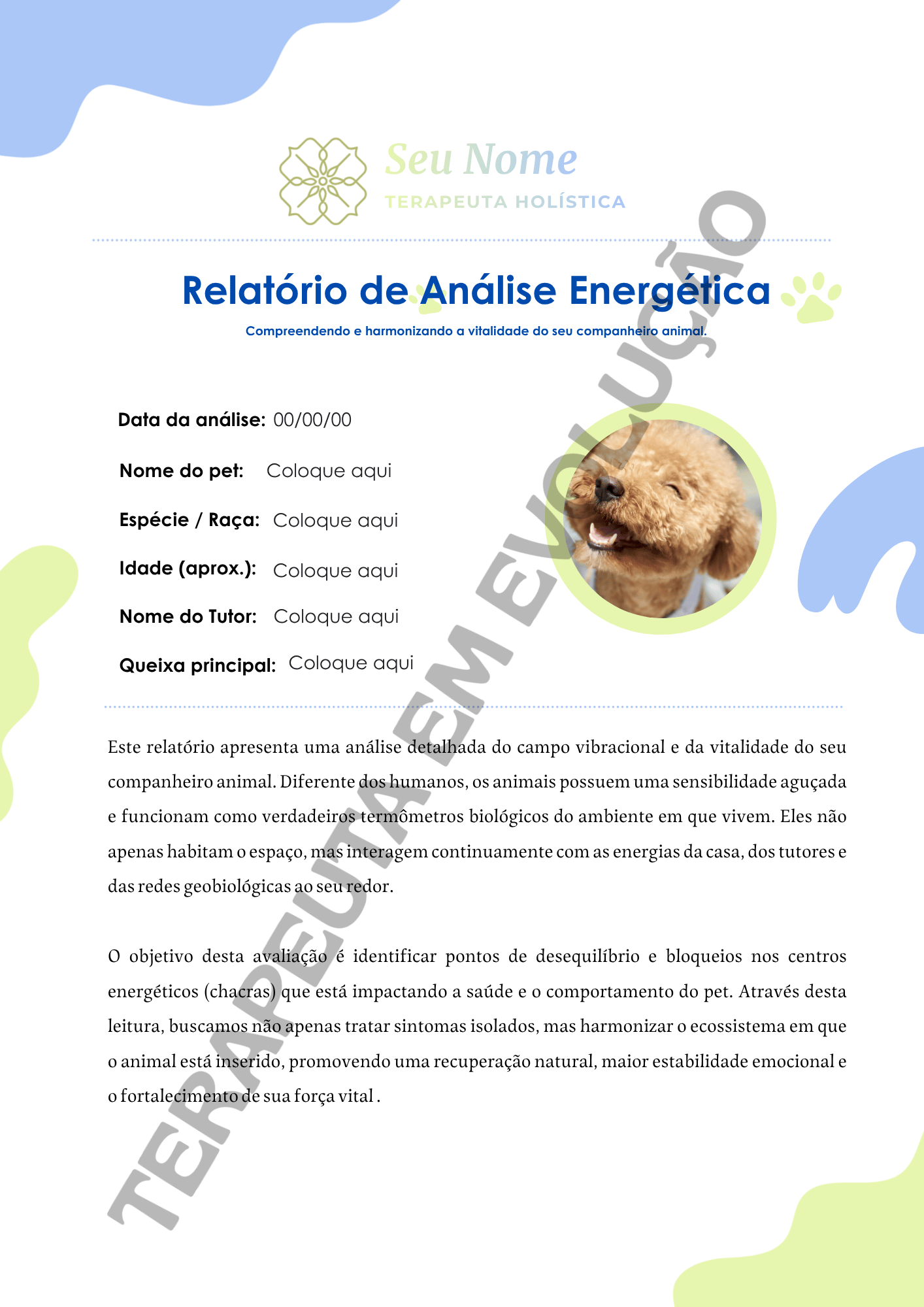 Relatório Análise de PETS | Editável no Canva