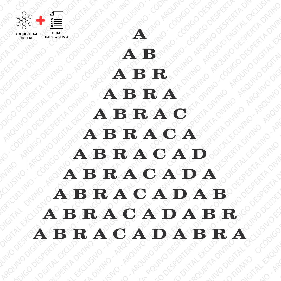 Gráfico Abracadabra | Radiestesia