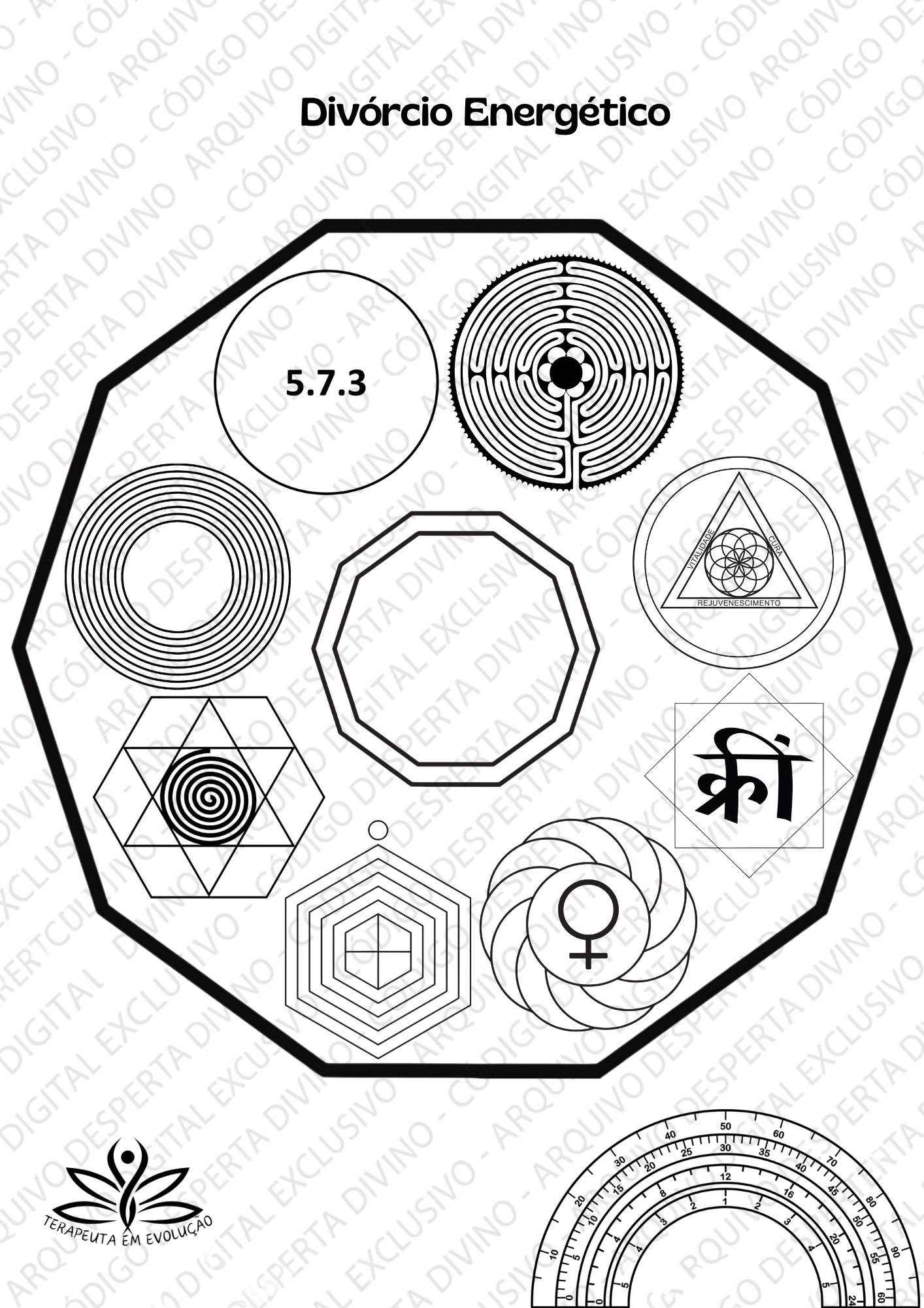 Mandala Energética  Divórcio Energético para Relacionamentos