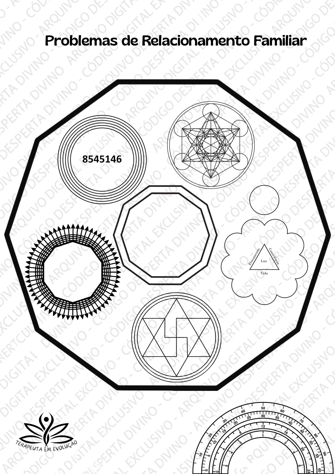 Mandala Energética para  Problemas de Relacionamento  Familiar