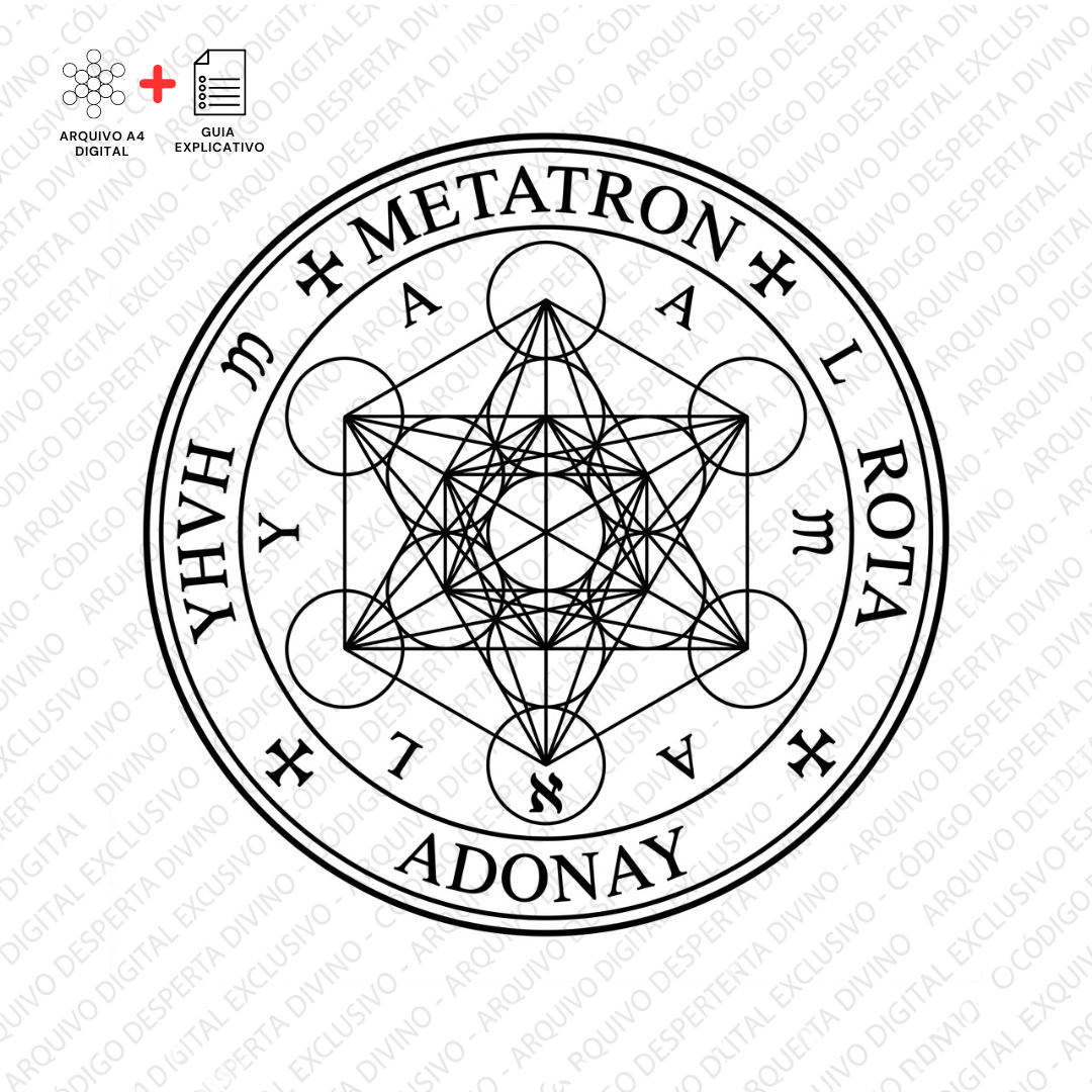 Gráfico Selo de Metatron | Radiestesia