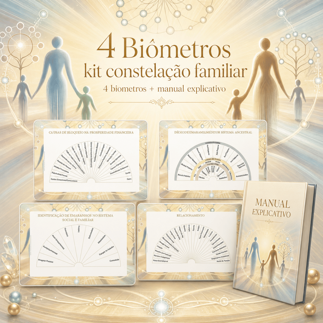 Kit de Constelação Familiar |  4 Biômetros + Manual Explicativo