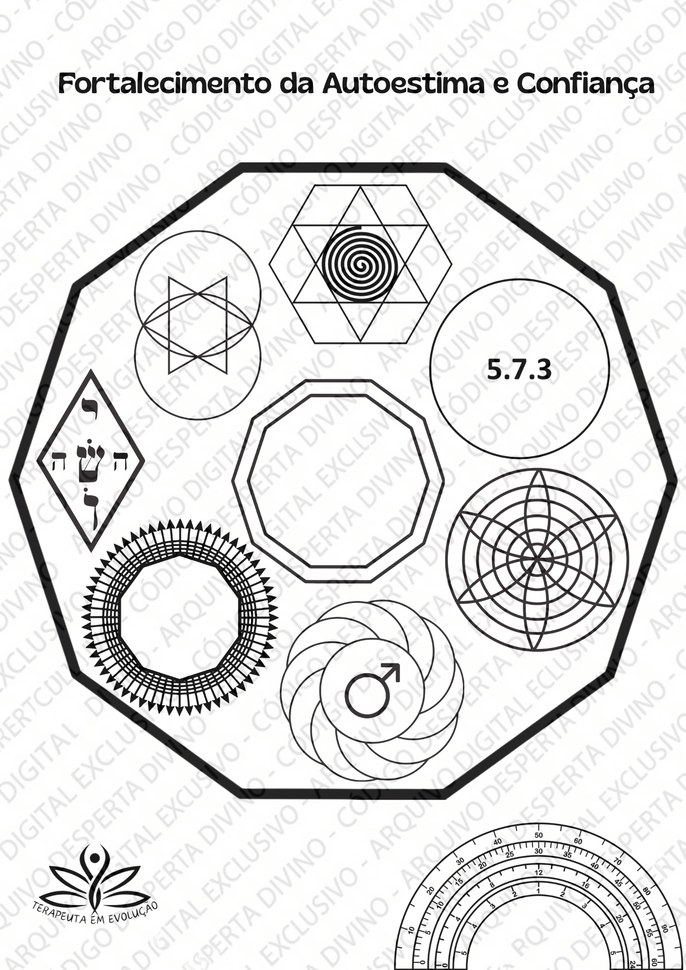 Mandala de Fortalecimento da Autoestima e Confiança