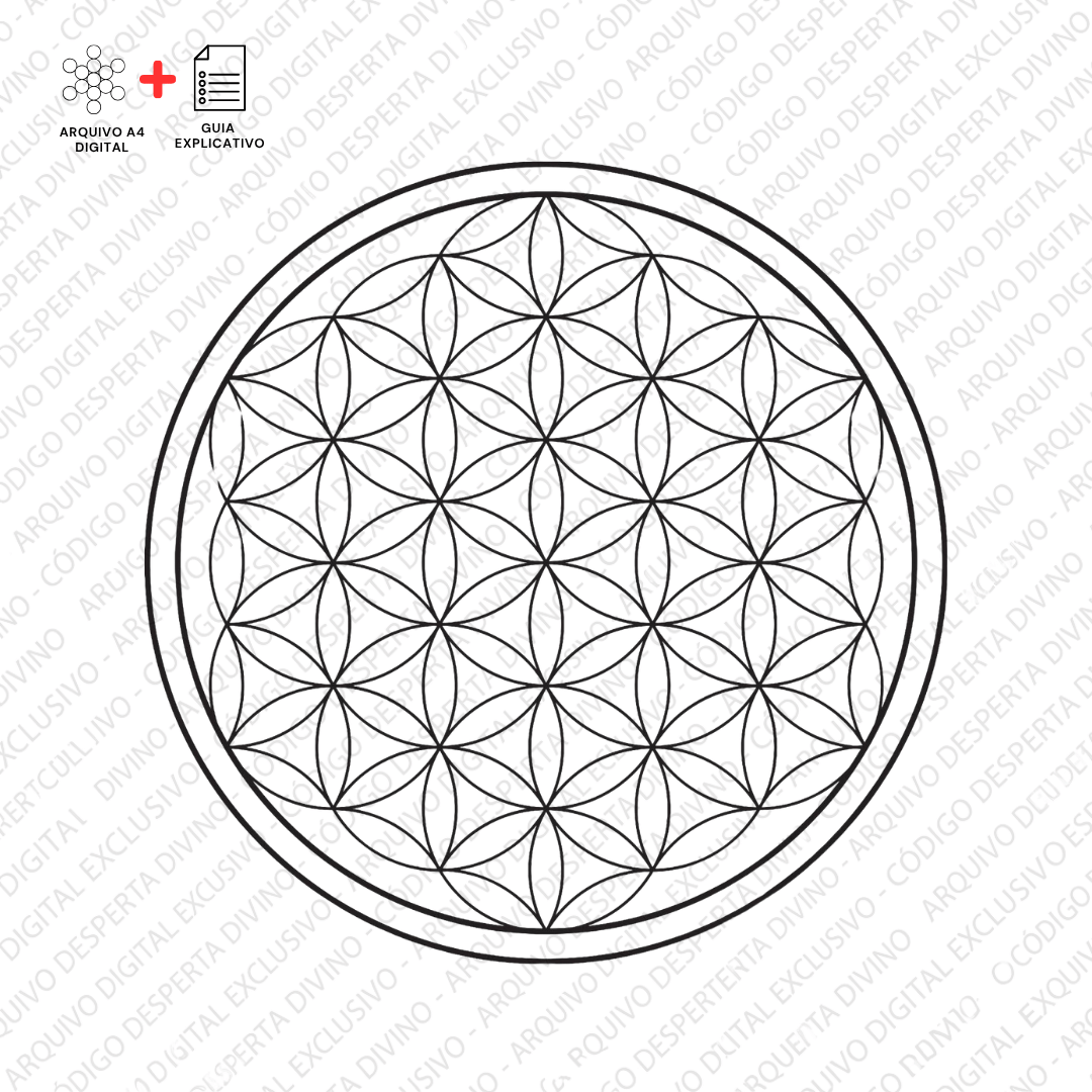 Gráfico Flor da Vida | Radiestesia
